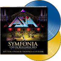 Asia - 2017 Symfonia - Live In Bulgaria 2013 - Blue & Yellow Transparent vinyl LP 